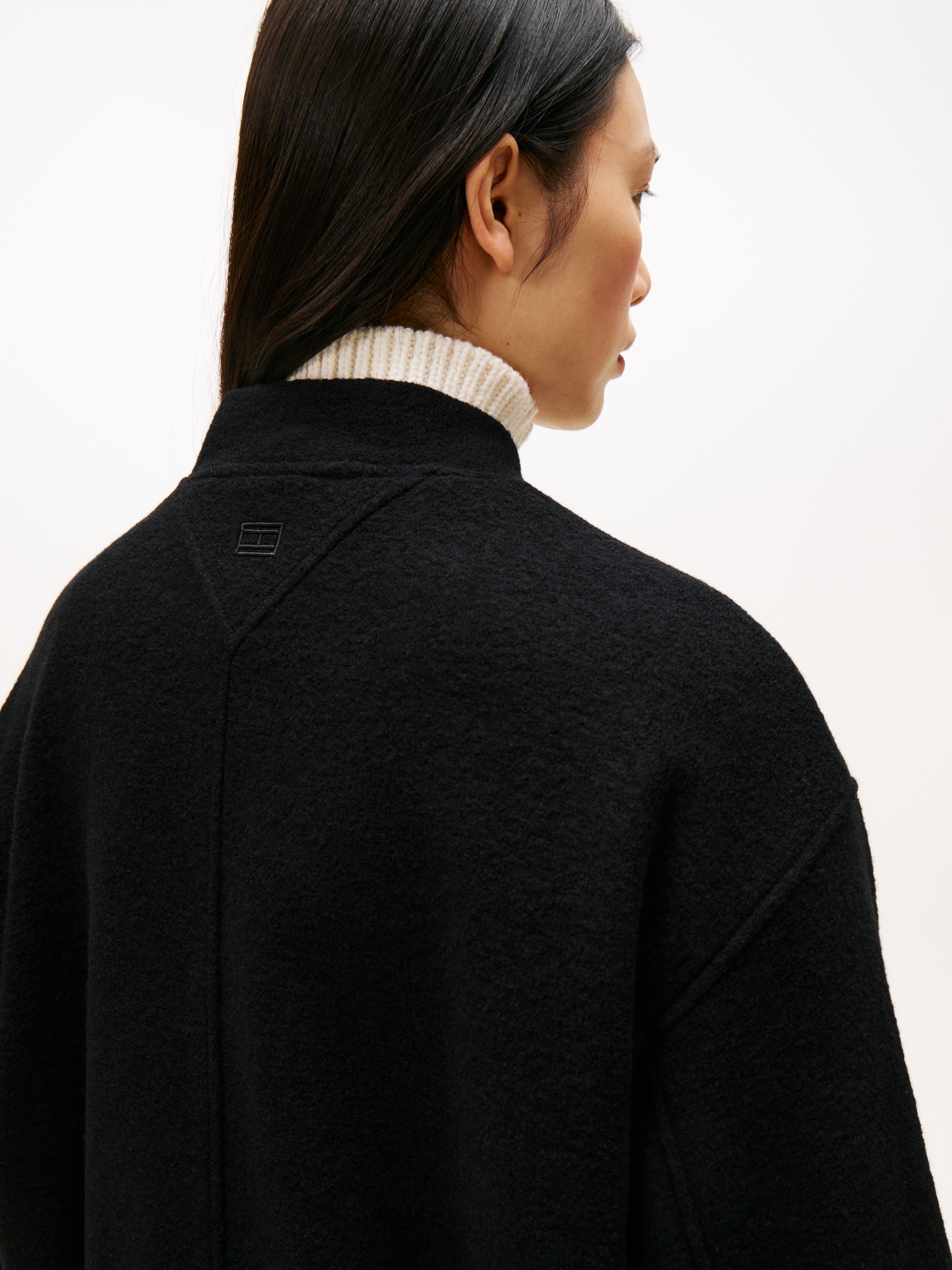 Tommy Hilfiger Bomberjacke »WOOL TEXTURE REG BOMBER« mit Wolle