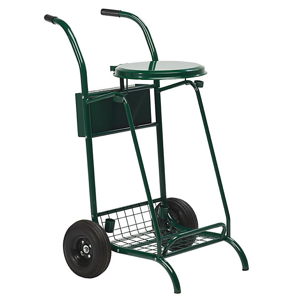 Chariot de voirie 2 roues pneumatiques Rossignol pour sac poubelle 110 L
