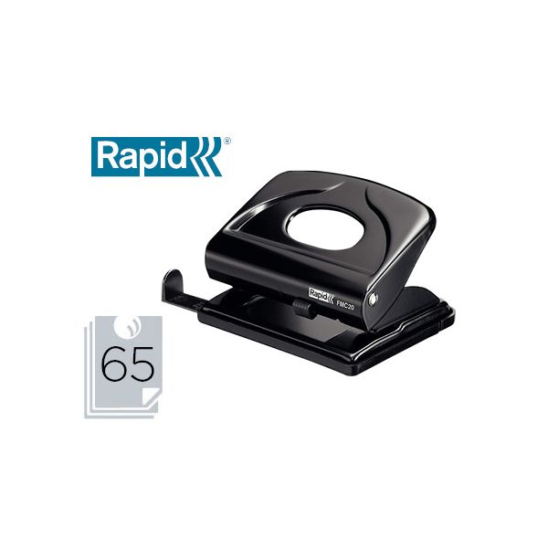 Rapid Furador fmc20 Metálico Preta 20 Fls