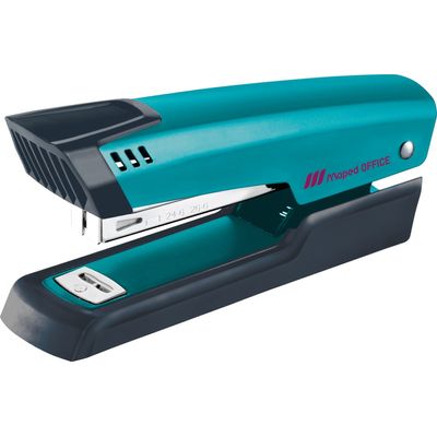 Maped - Agrafeuse décorée Essentials Metal - bleu - capacité de 25 feuilles - agrafes 24/6 ou 26/6