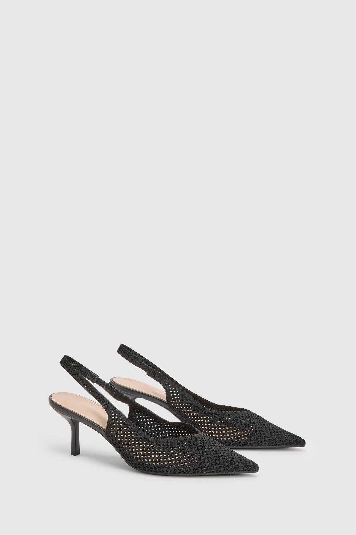 boohoo Escarpins Slingback En Néoprène À Micro Résille