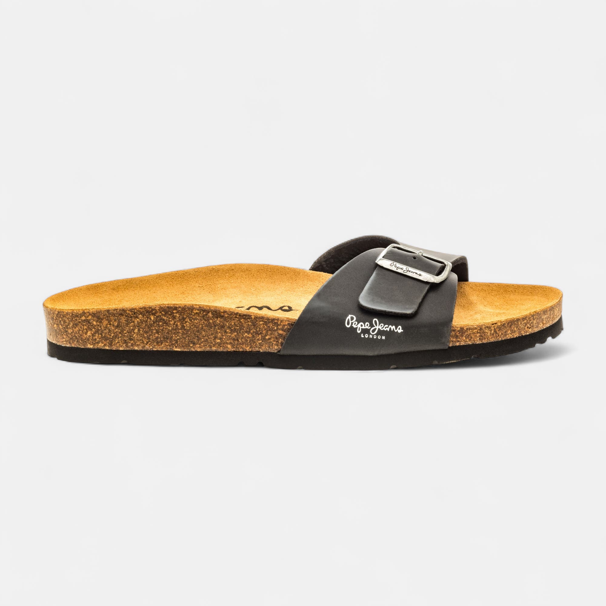 Mules semelle liège Homme noir