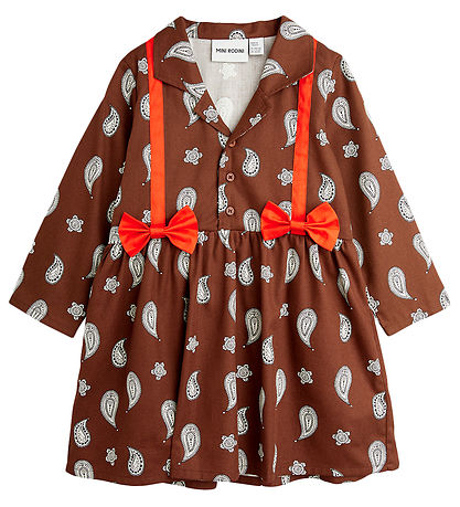 Mini Rodini Kleid - Paisley Aop - Brown