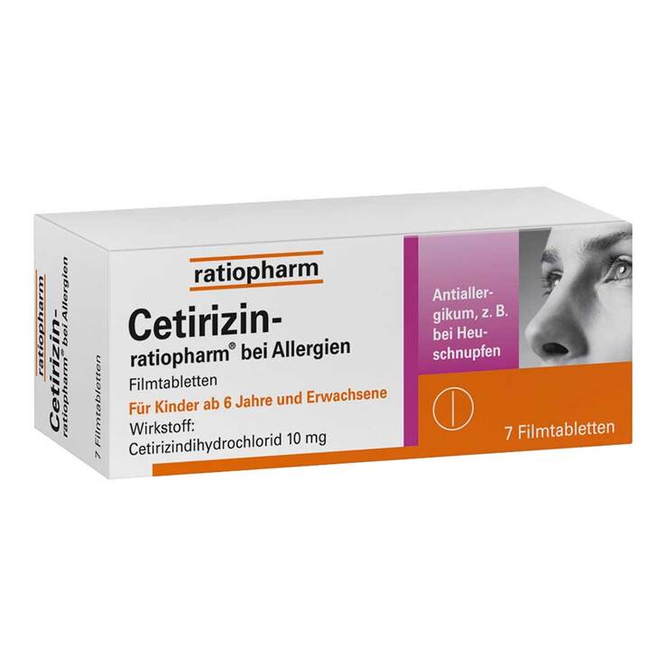 Cetirizin ratiopharm bei Allergien, 7 St