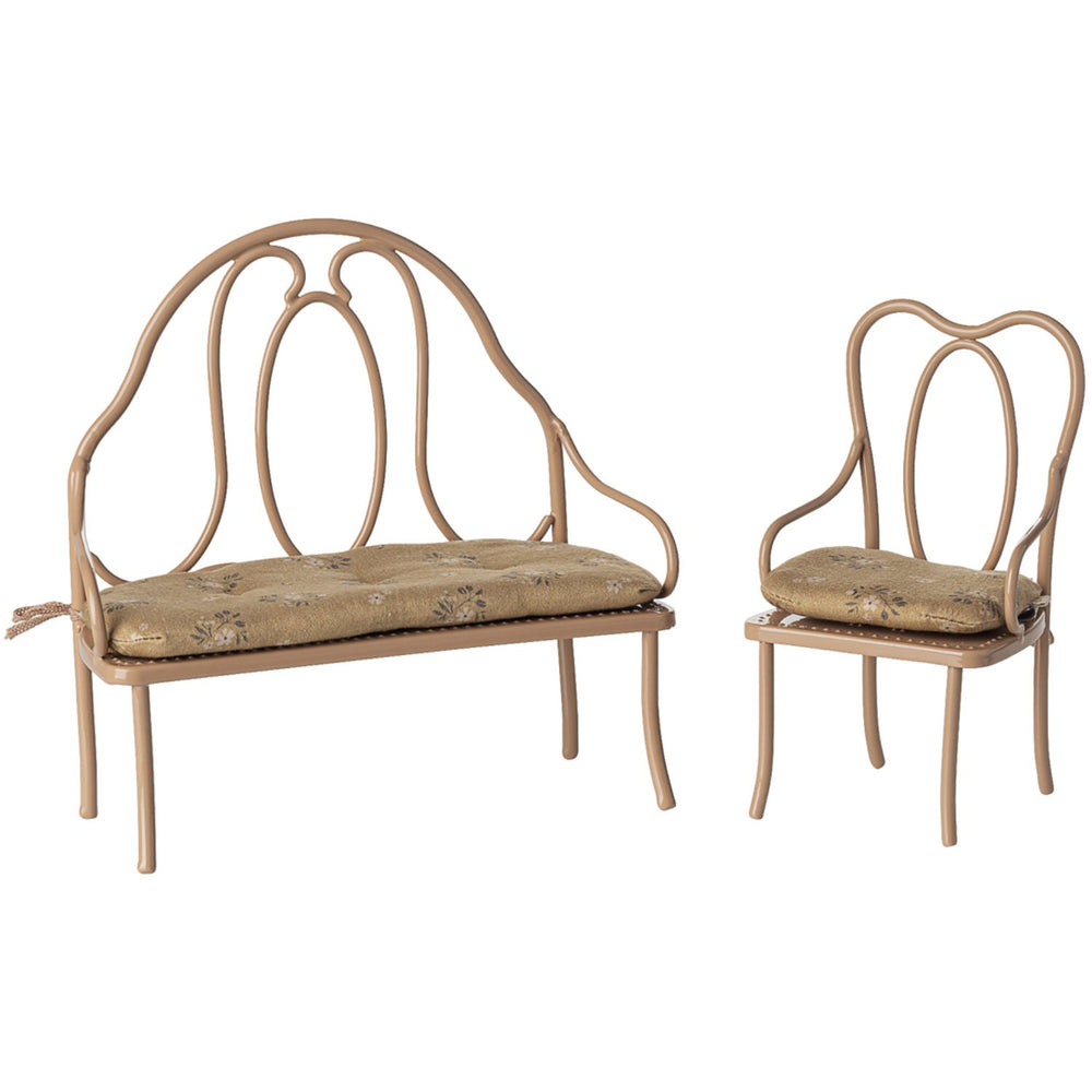 Køb Maileg Vintagestol, Mini, Mørk Pudder