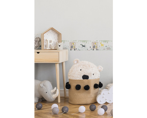 Zelfklevende rand 40375-6 Alleen Rand Safari geelgroen 5 m x 15 cm