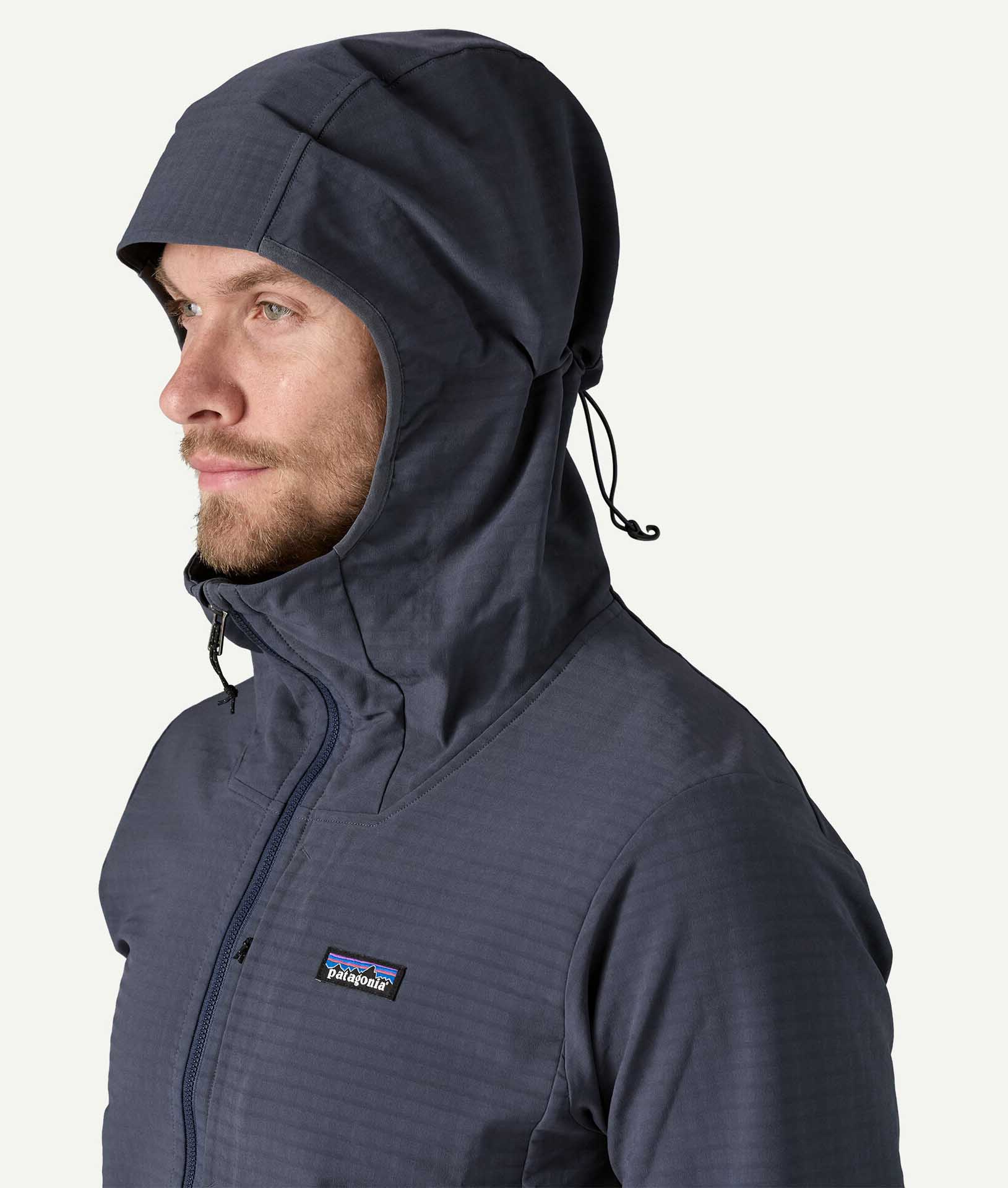 R1 TechFace Hoody Herre Smolder Blue