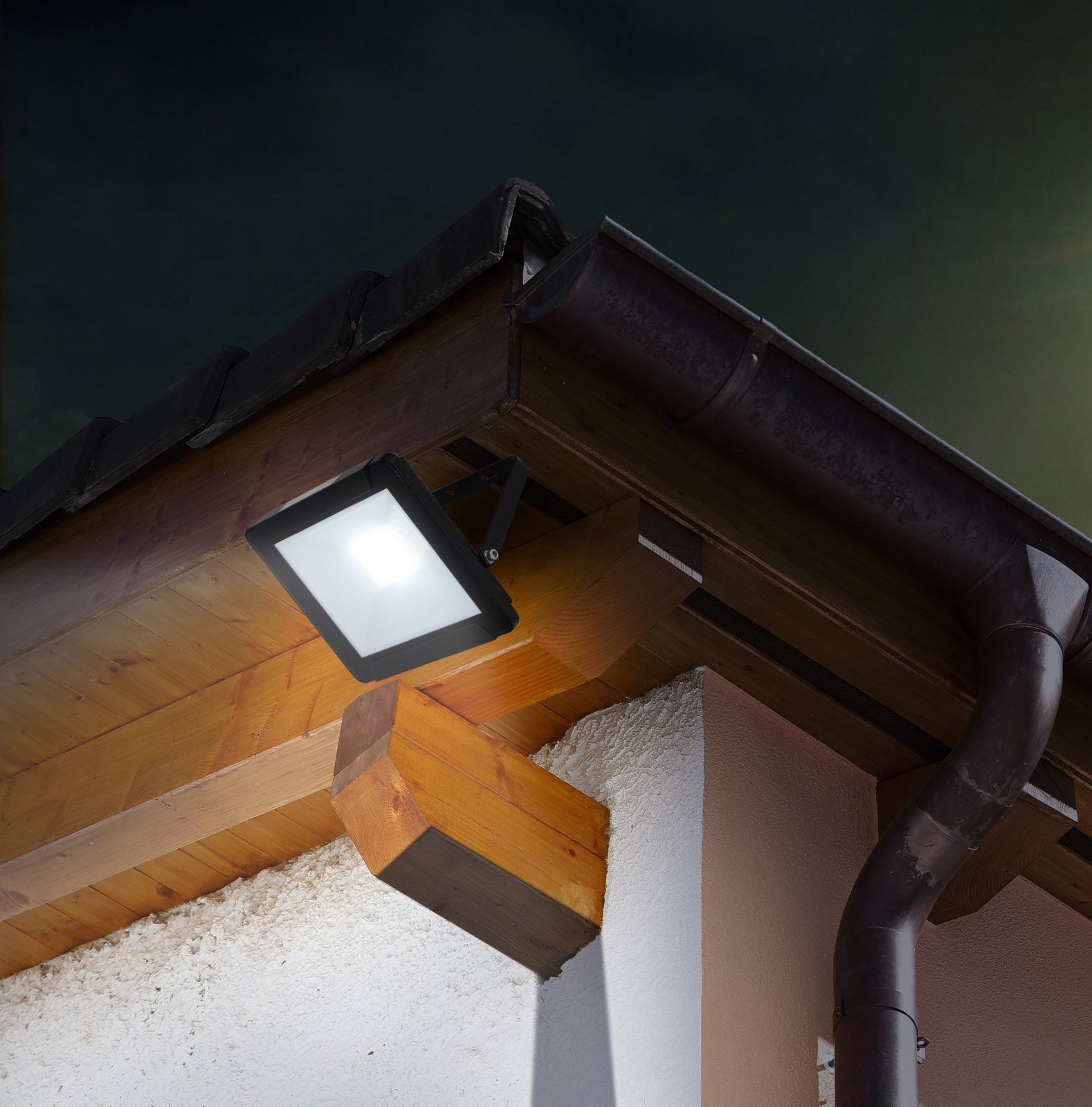 LED-Wand-Außenleuchte STRAHLER - schwarz - 30 Watt