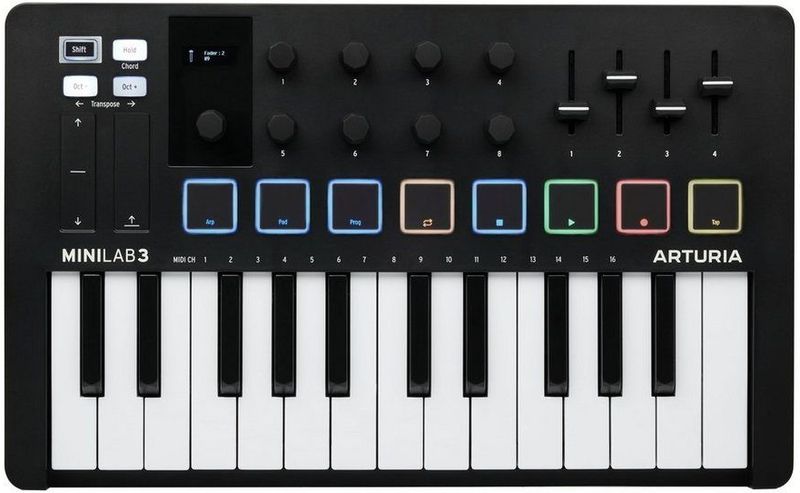 Arturia Minilab 3 Black - MIDI keyboard & pad controller
