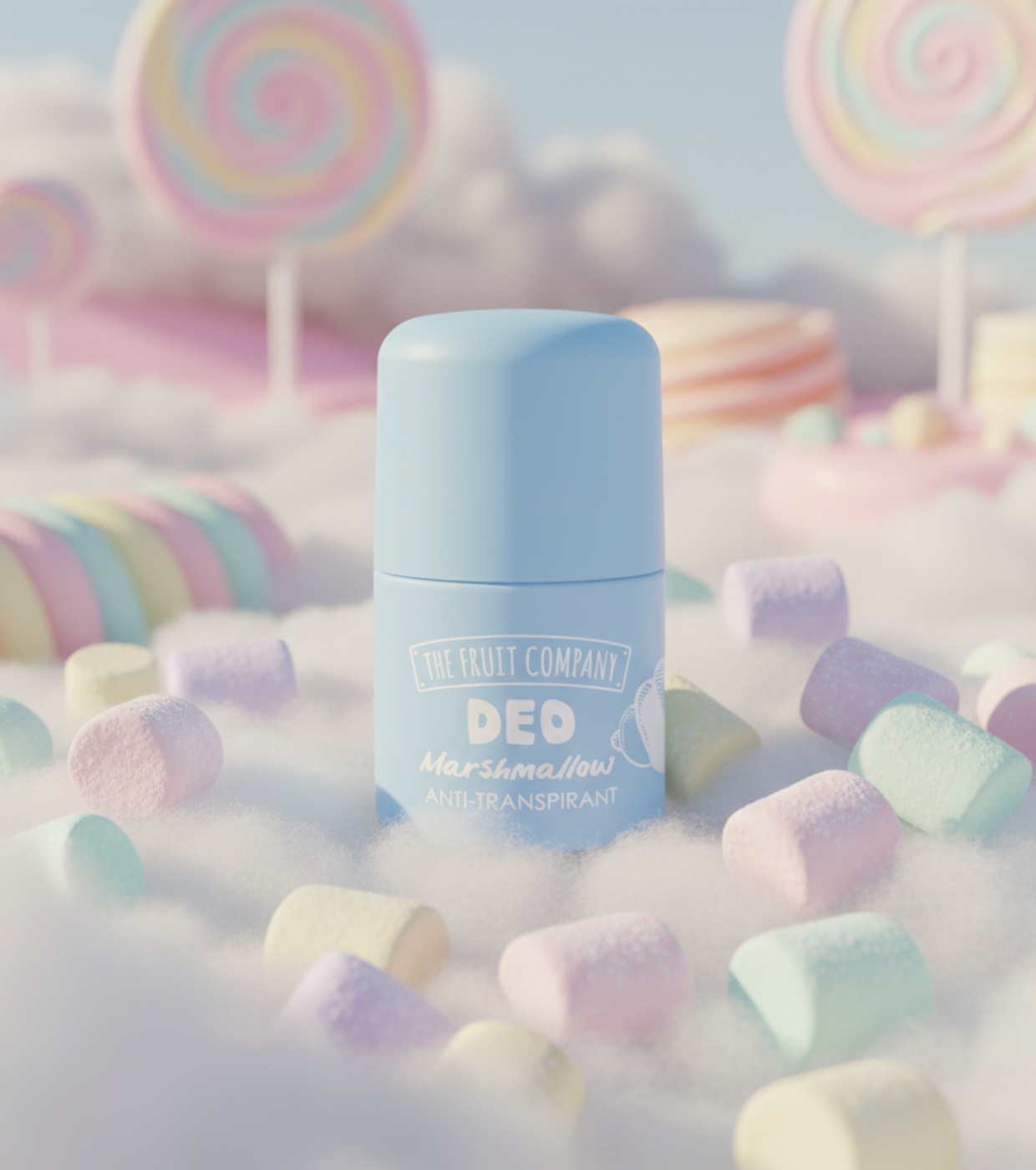 The Fruit Company - Desodorante Antitranspirante Soft Touch - Marshmallow