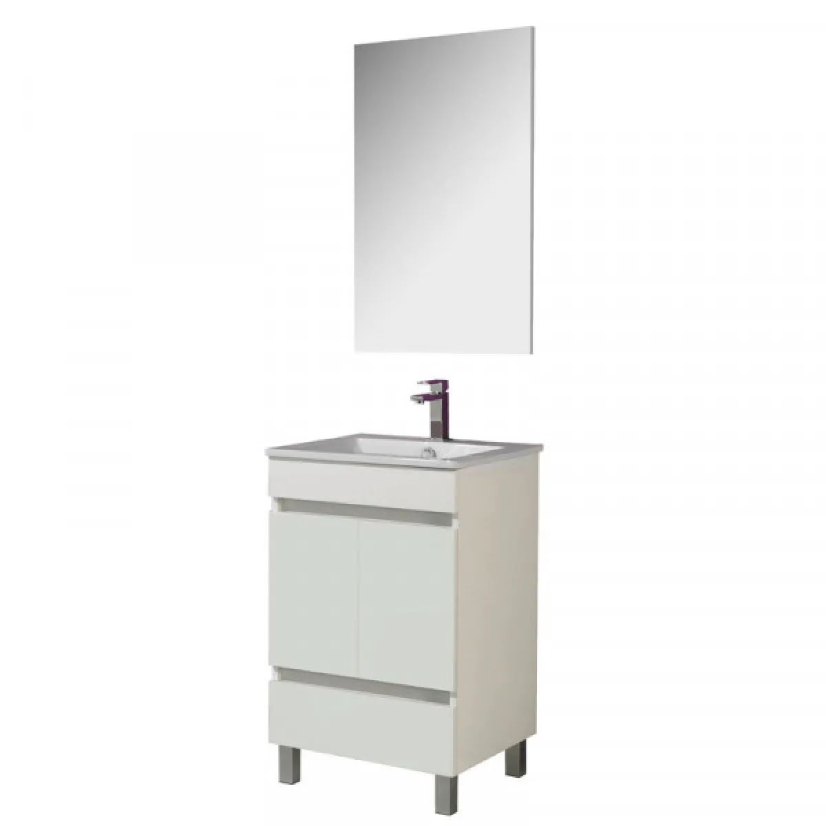 Dansmamaison Ensemble Salle de Bain Bomba Blanc