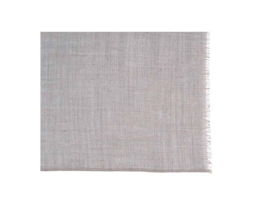 Écharpe fine Laine et Cachemire Taupe Chiné