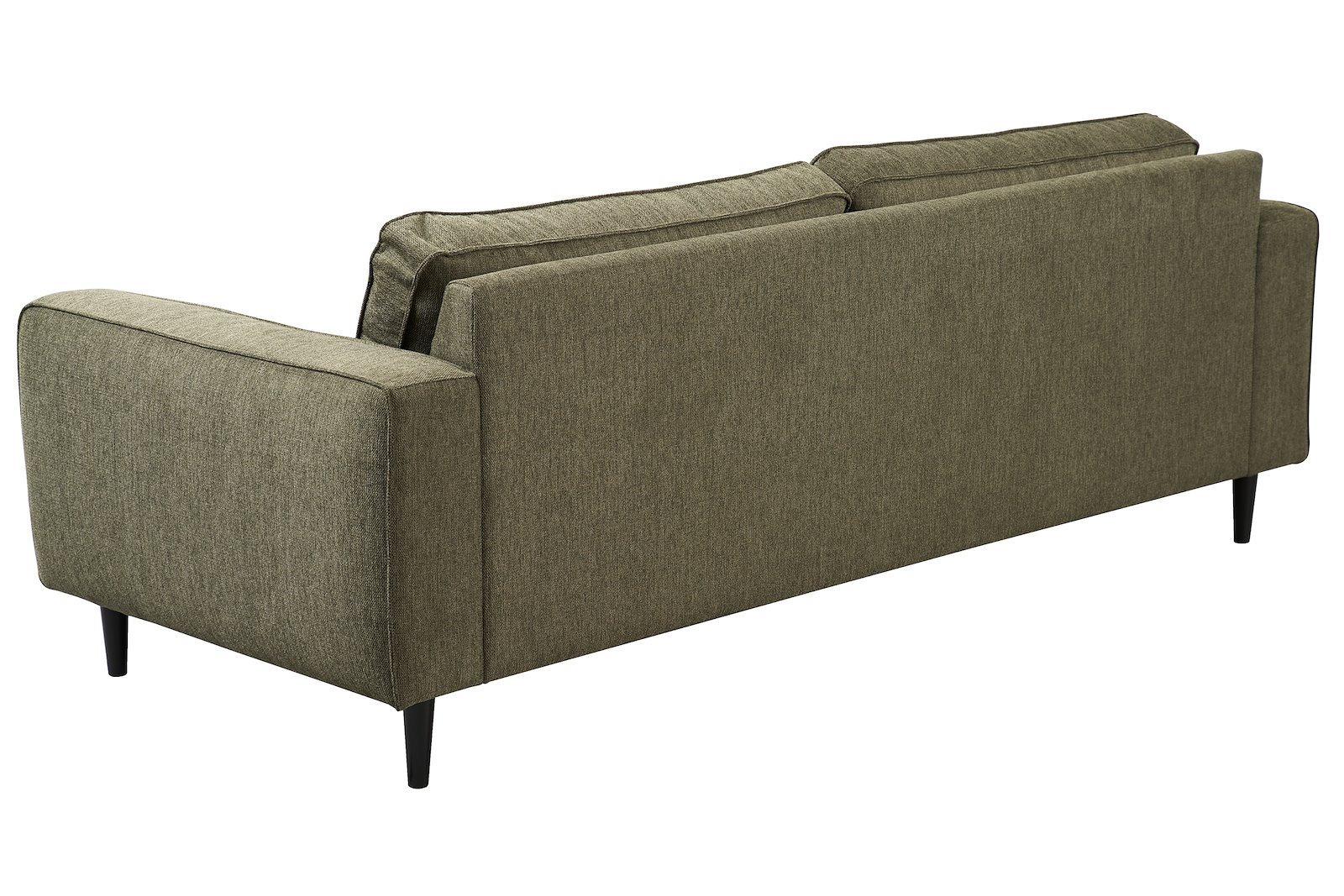 Jessie 3-seter sofa 3-seter i tekstil Brego 77 grønn med mørk brune ben i heltre.