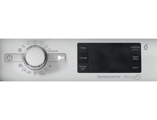 WHIRLPOOL - Lave linge encastrable BIWMWG71483FRN, 7 kgs, 1400 tr/mn, 6 ème sens