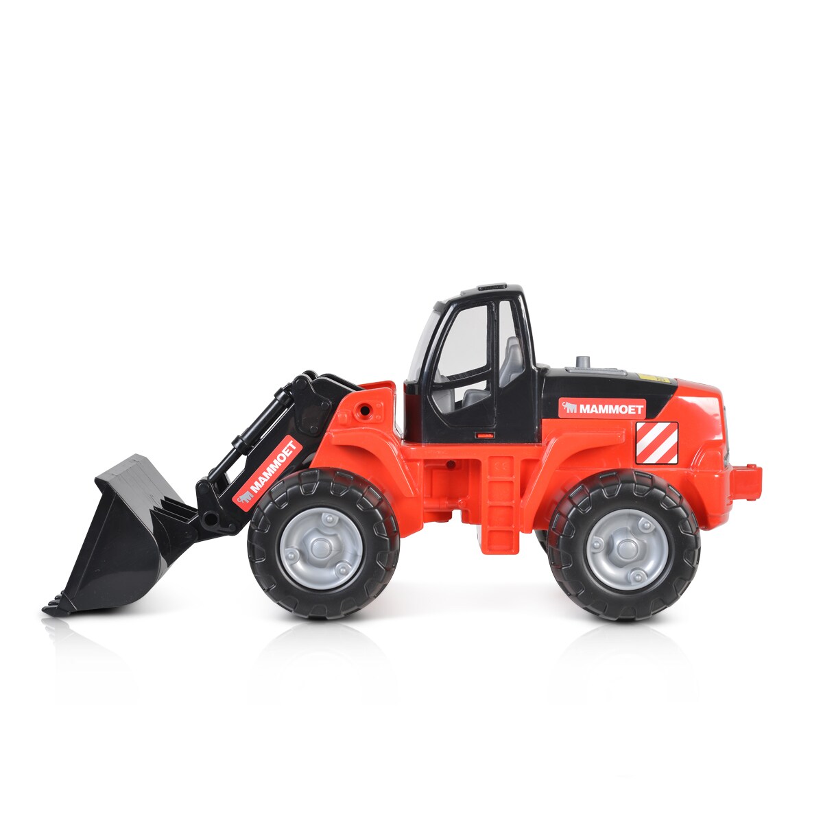 Polesie Spielzeug Radlader 56849 Frontlader beweglicher Arm Trecker Baumaschine rot