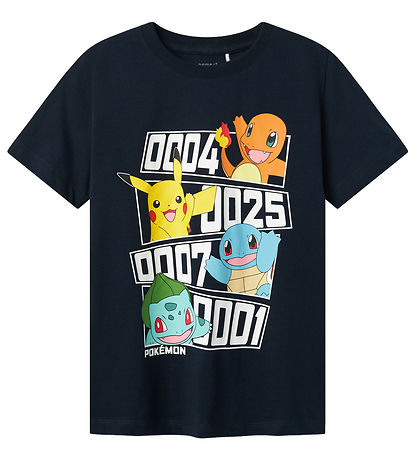 Name It T-Shirt - Noos - NkmDazz Pokémon - Dark Sapphire m. Prin