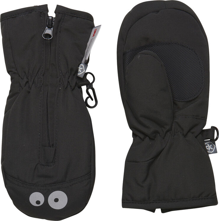 Color Kids Mittens - W. Zipper Black