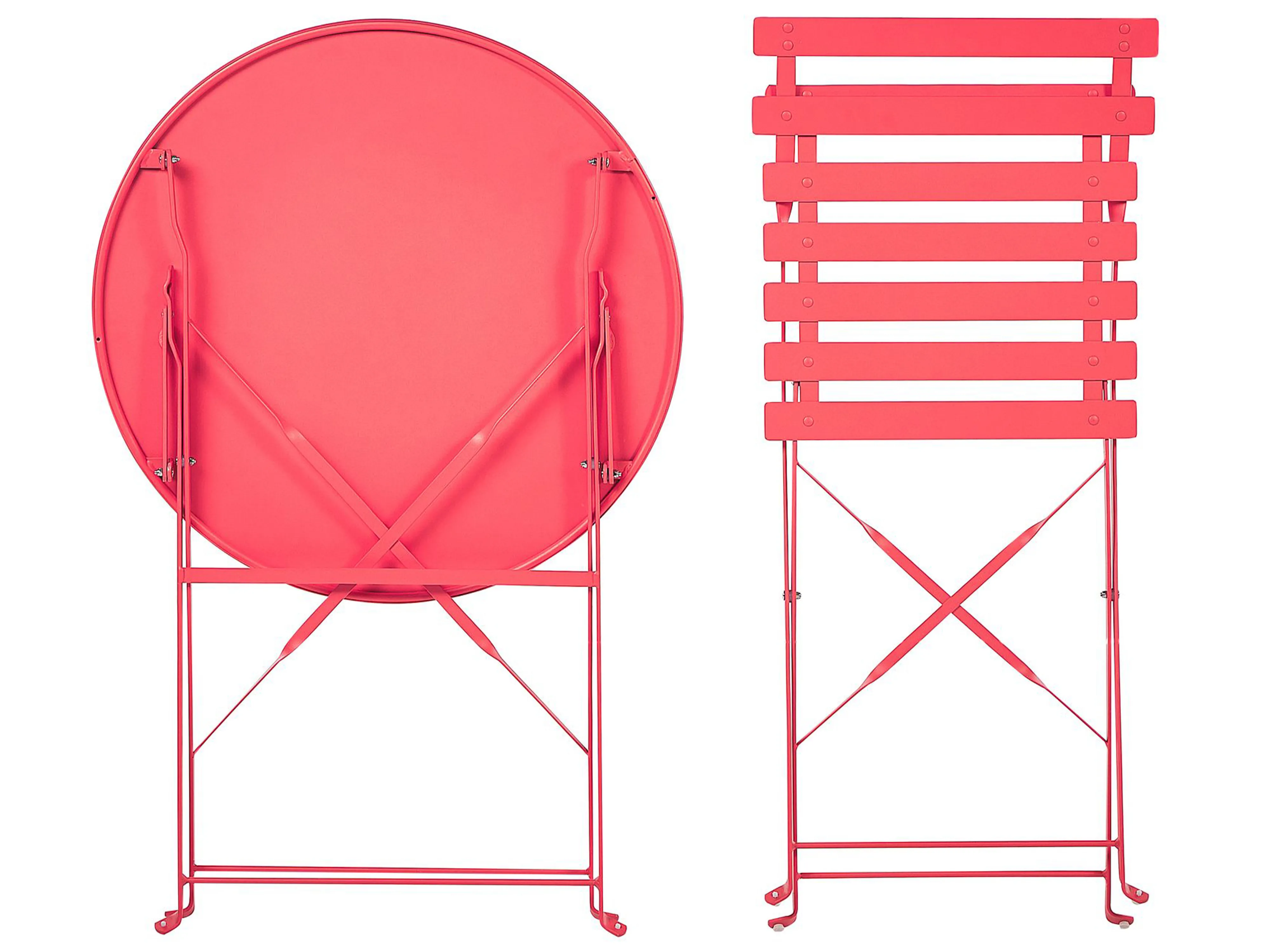 Bistroset inklapbaar FIORI Metaal Rood