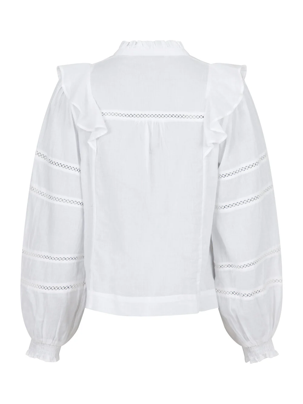 Bahne Studio  Marie Voile Skjorte - hvid