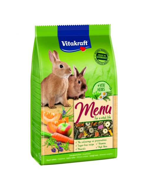 Vitakraft Menu Vital Dwergkonijn - Konijnenvoer