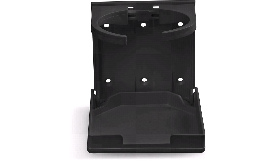 Kopholder plast justerbar, Sort