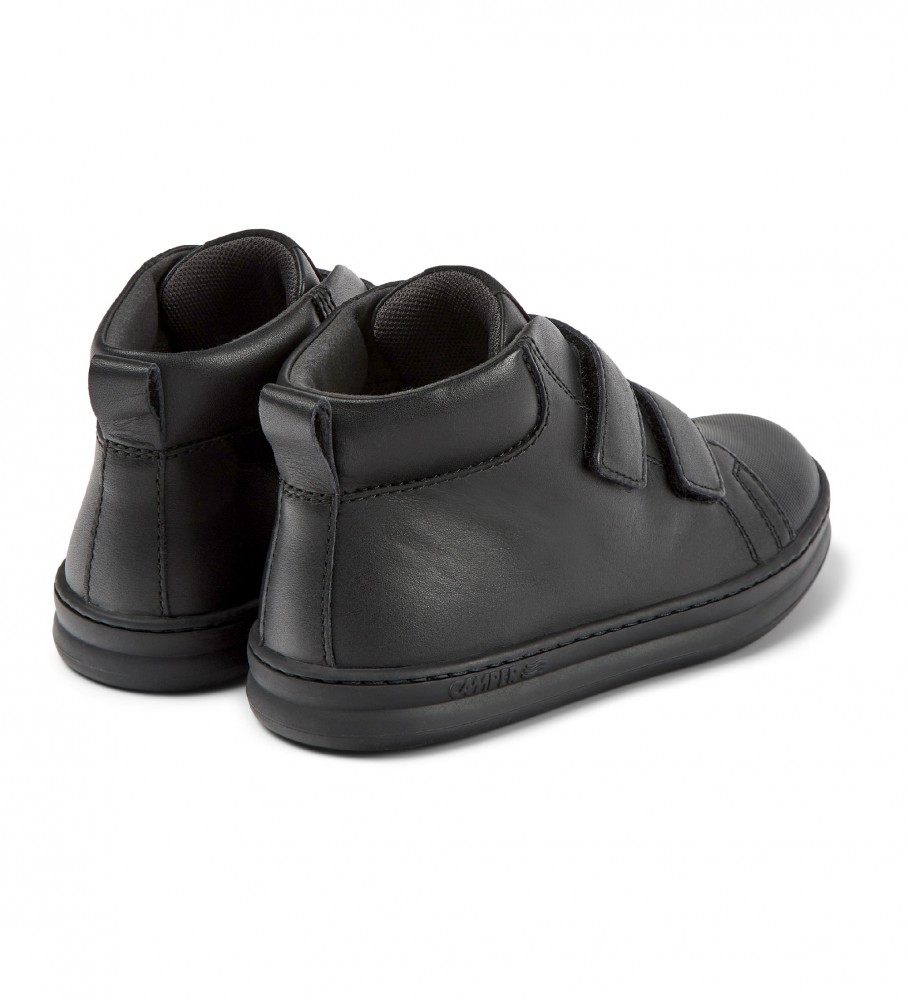 Tênis Camper Runner Four de couro, preto