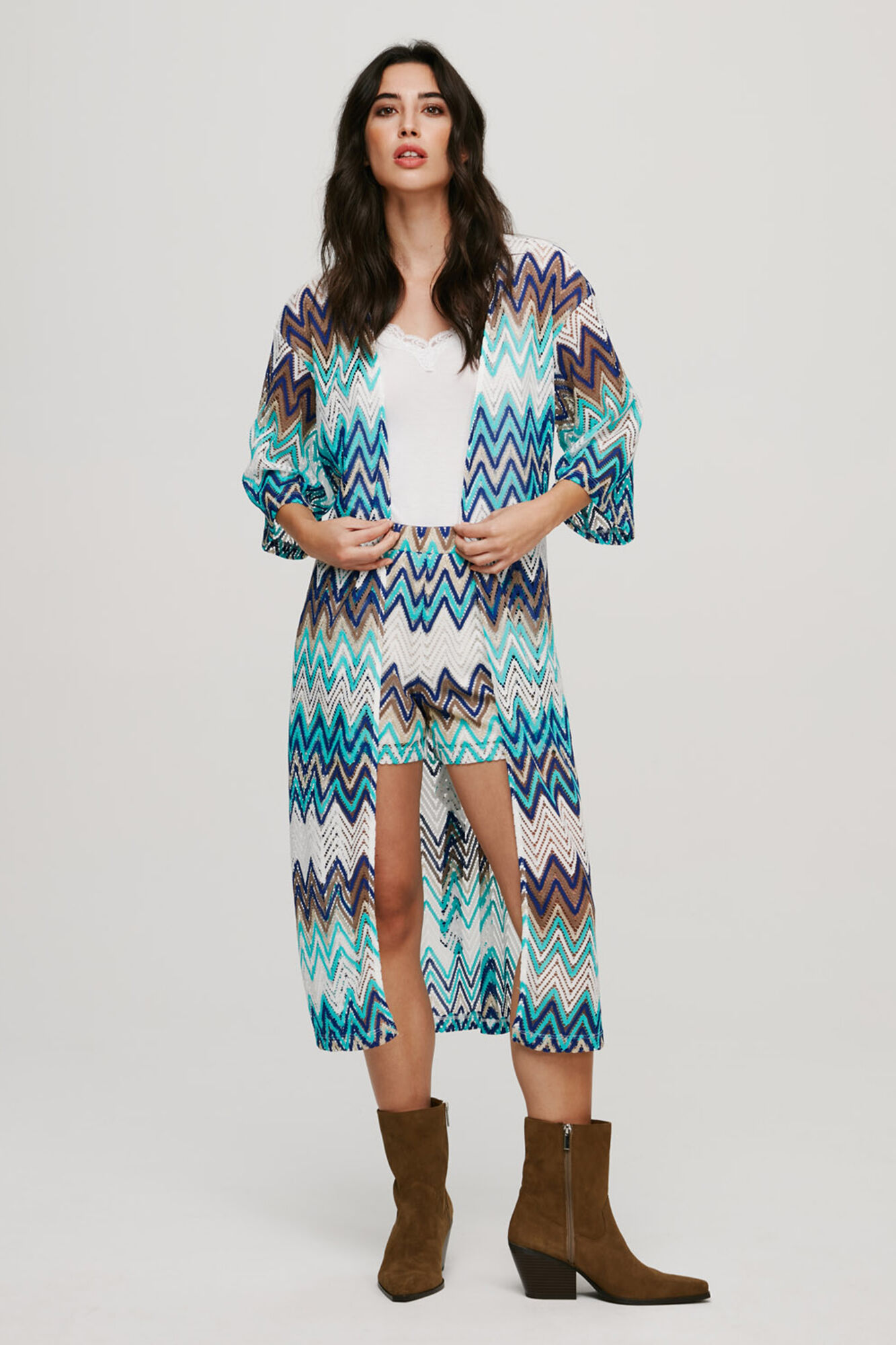 Kimono midi - Azul