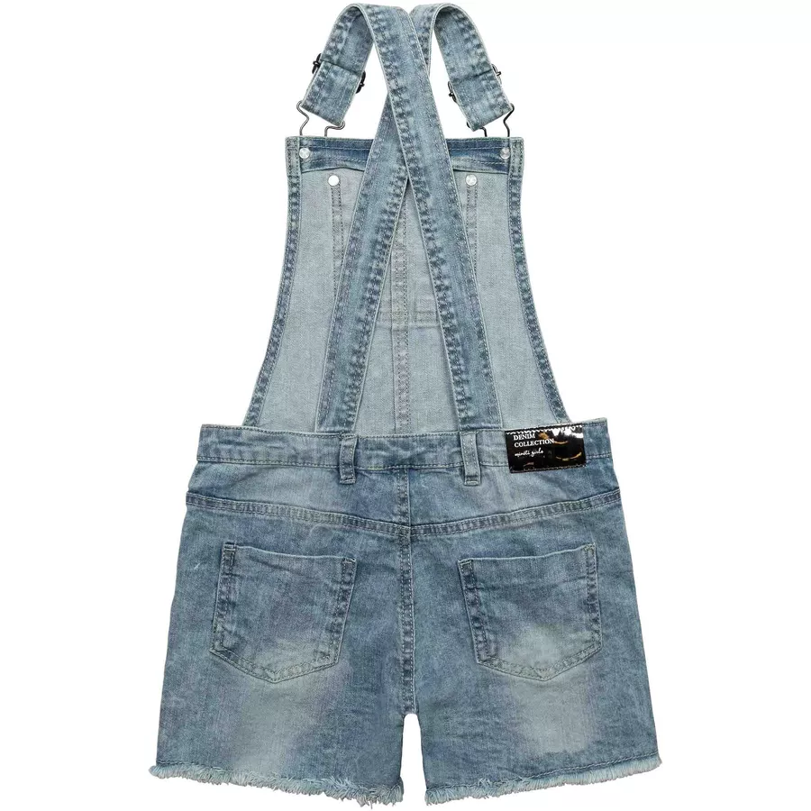 MINOTI Latzhose Denim-Hellblau