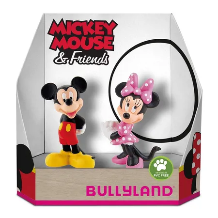 Bullyland 15083 Spielfigurenset Disney Micky und Minnie Geschenk Box, 2 teilig