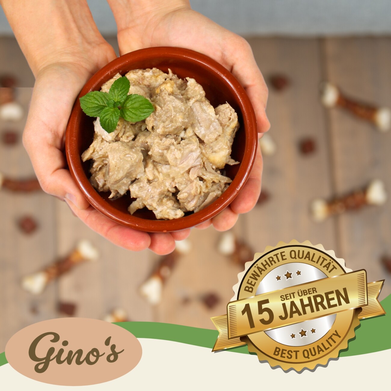 Lyra Pet Lecker.Pet Gino's, Josie's, Luna's & Paula's 100 % Fleisch & Gemüse Hundefutter Nassfutter Mix