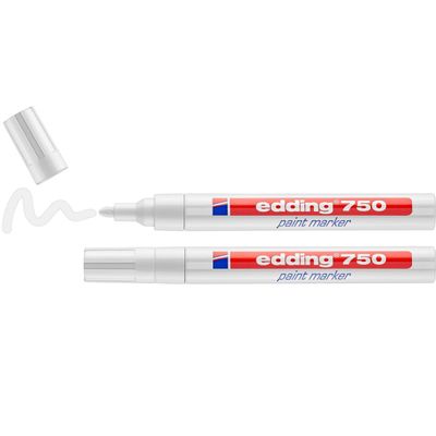 Edding 750 paint - Pack de 2 marqueurs peinture - blanc