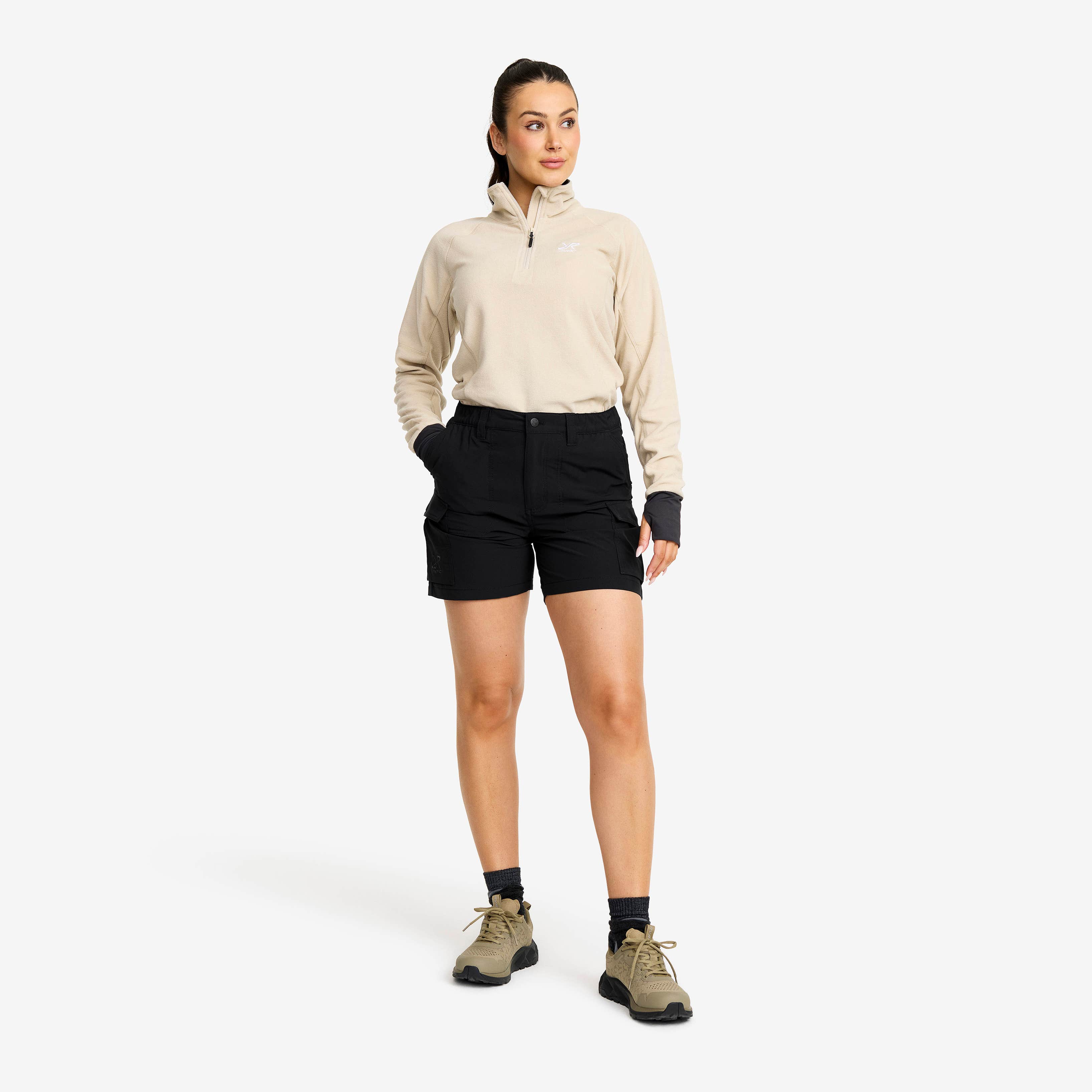 Adventure Cargo Stretch Shorts Dame Black