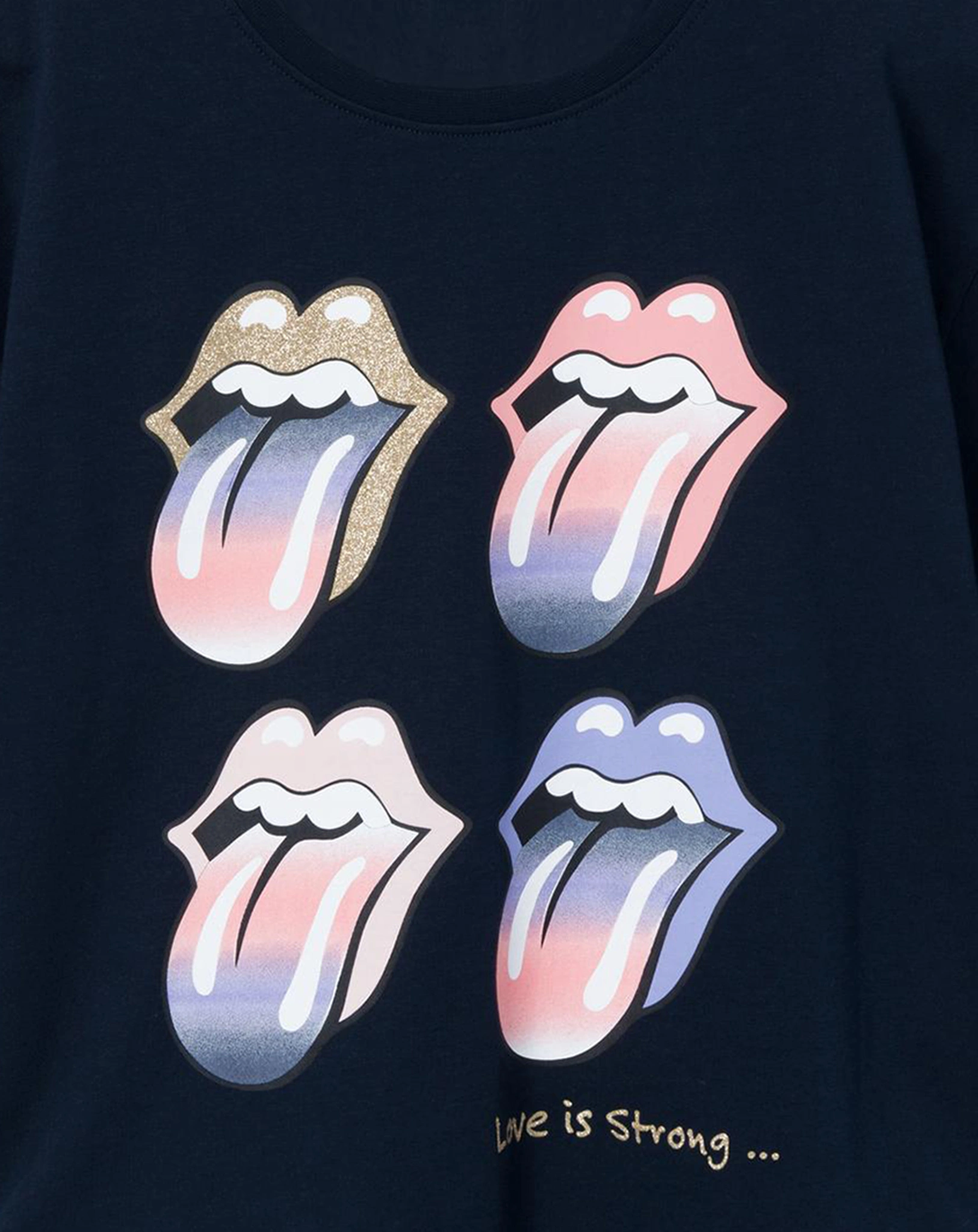 T-Shirt NKFNARINA ROLLING STONES in dark sapphire