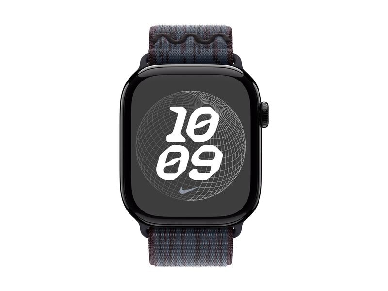 Apple Nike Sport Loop 46 mm Schwarz/Blau Armband zu Apple Watch 46 mm