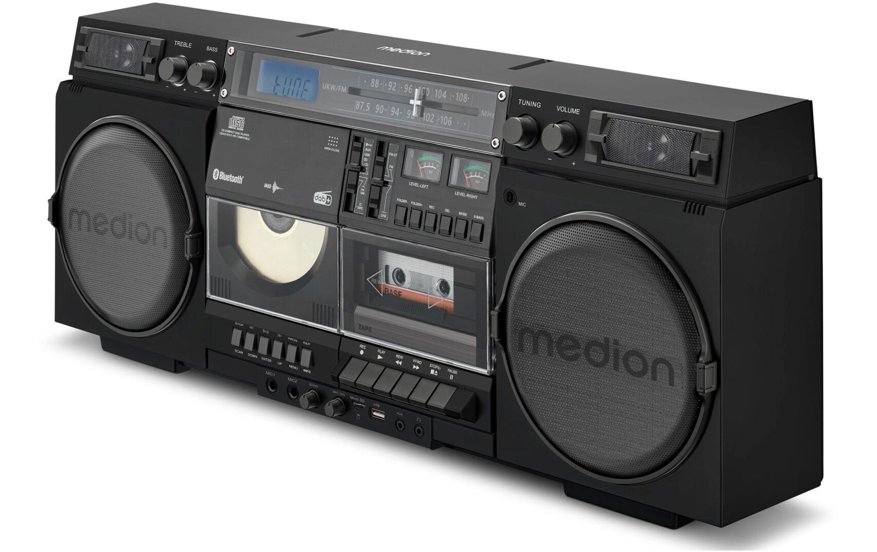 Medion® CD-Radiorecorder »LIFE P66538 Retro-Boombox« ( Digitalradio (DAB+) | FM-Tuner )