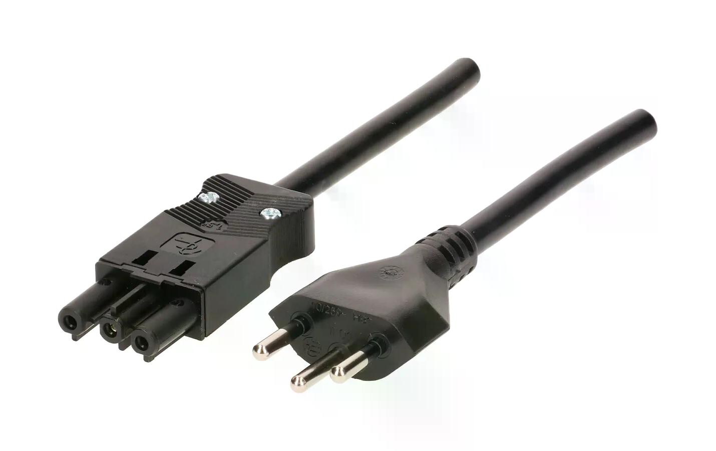 Anschlusskabel 1 m AC 166 - T12, Schwarz1 m langes Adels Contact Anschlusskabel mit T12 Stecker und Kupplung AC 166 GBUF/315