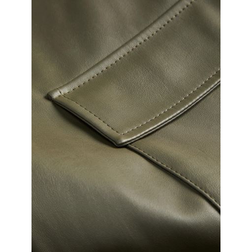 JJXX Kenya Faux Leather Bukser, Beluga, L