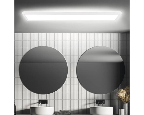 LED-paneel IP44 33W 4800 lm 4000 K wit 20x98 cm Slim + Backlight Effect