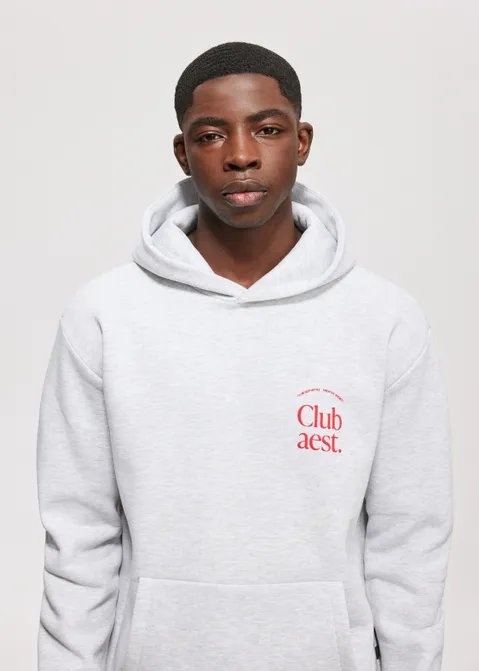 Hoodie club society grijs (GRS.LME)