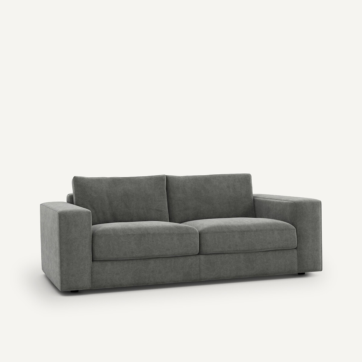 AM.PM<br>Sofá compacto de 3 lugares em viscose-poliéster, Skander