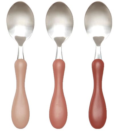 Sebra -Löffel-Set - Steel - Blossom Pink