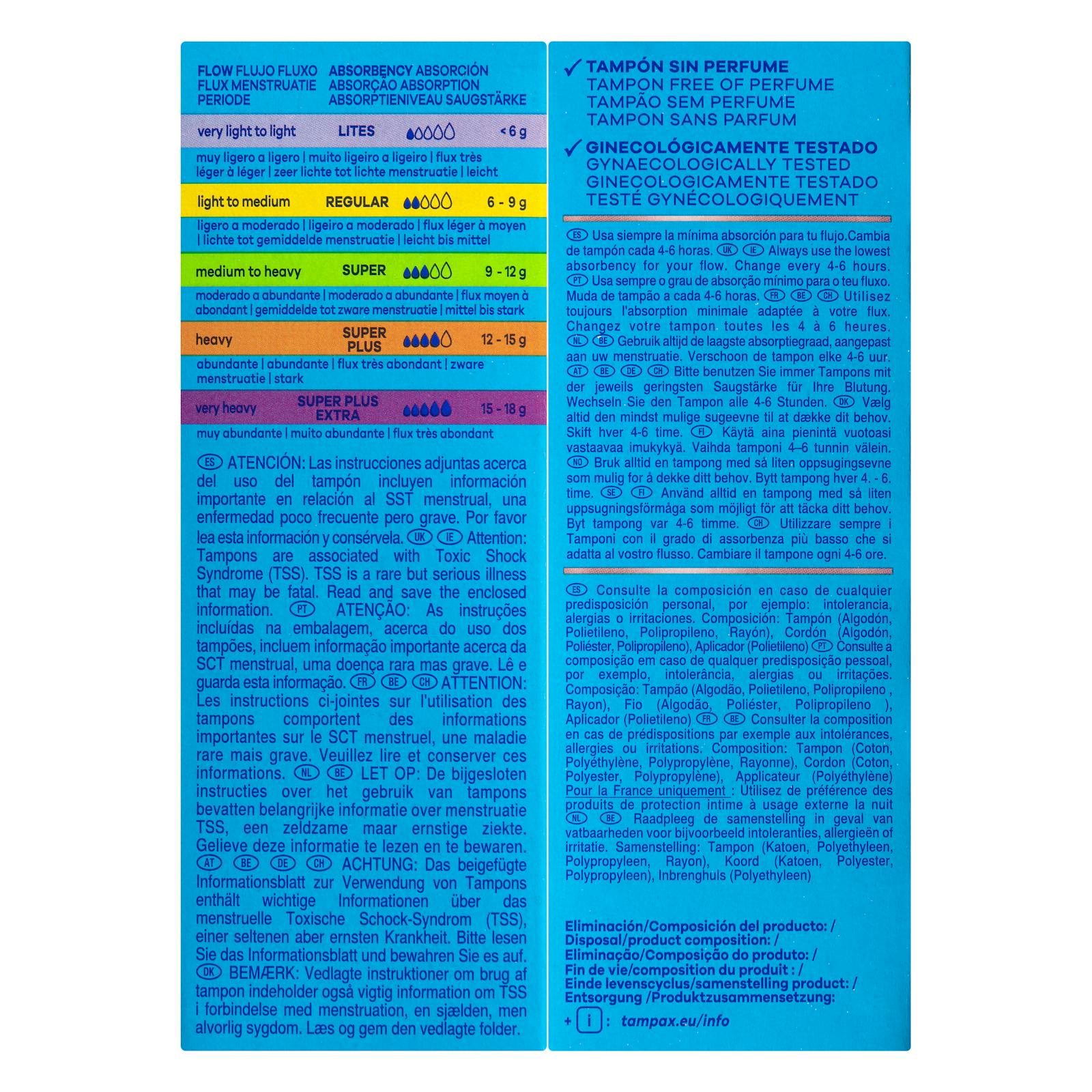 Tampons Super Tampax Pearl avec applicateur