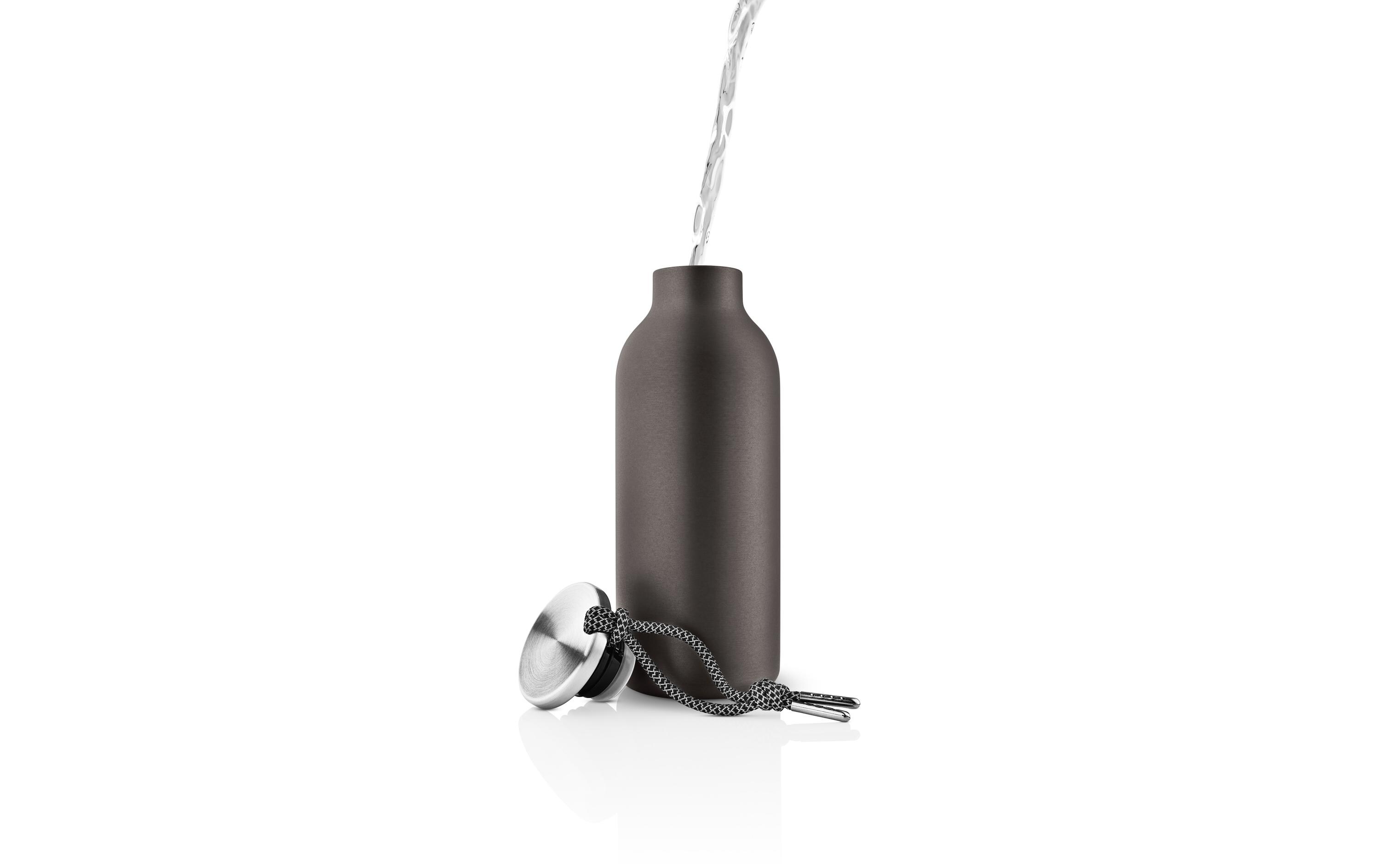 Thermosflasche 24/12 To Go 500 ml, DunkelbraunIsolierflasche mit praktischer Silikonschlaufe