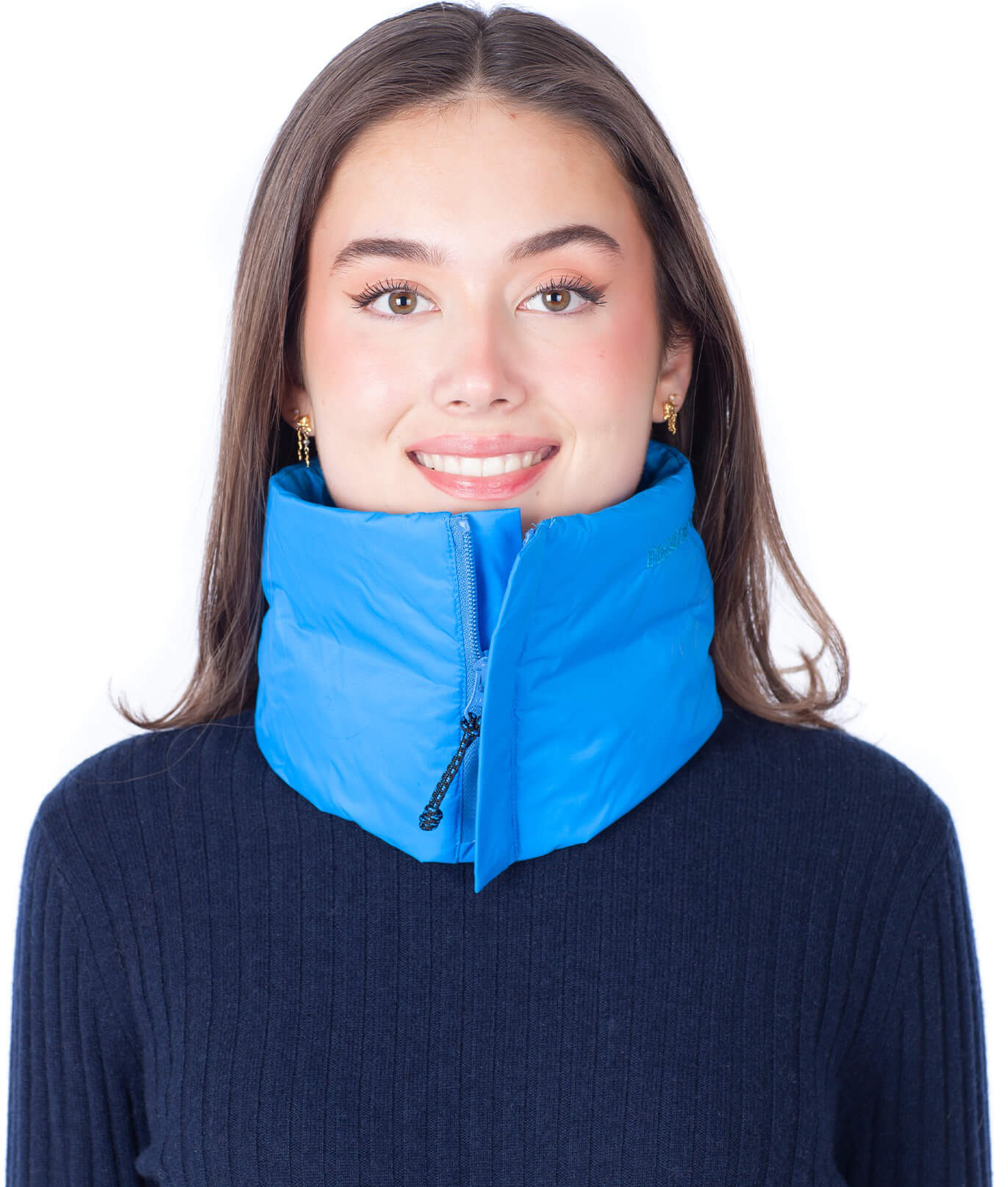 Down Neck Warmer Ibiza Blue