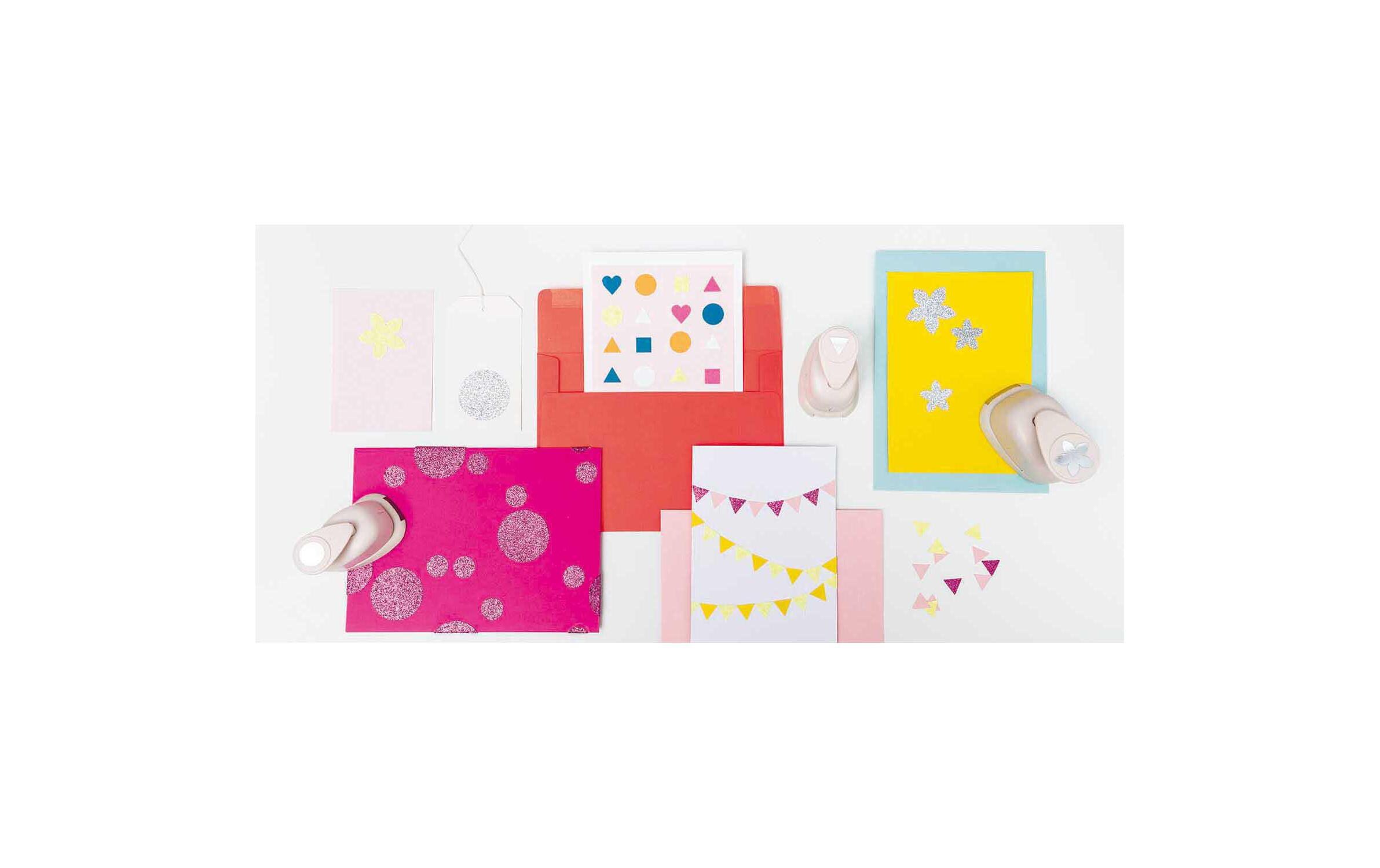 Glitzerpapier Paper Poetry Candy Mix 10 BlattKreativ mit Rico Design