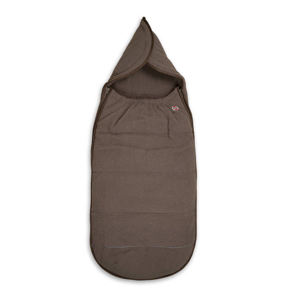 autostoel voetenzak teddy fleece bruin