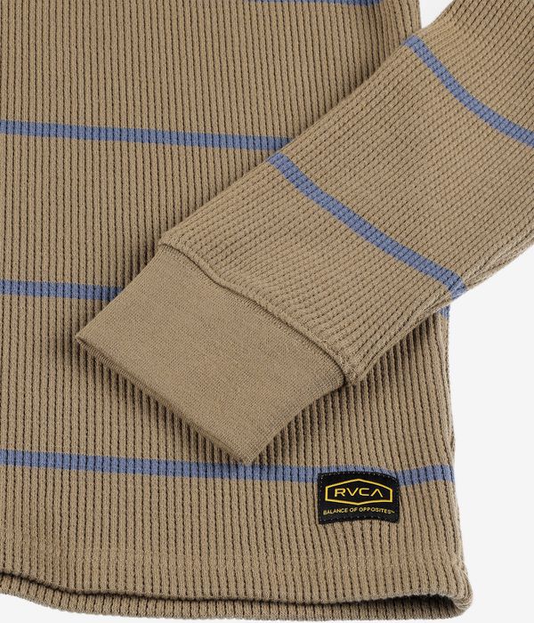 RVCA Day Shift Thermal Stripe Longsleeve (coyote)