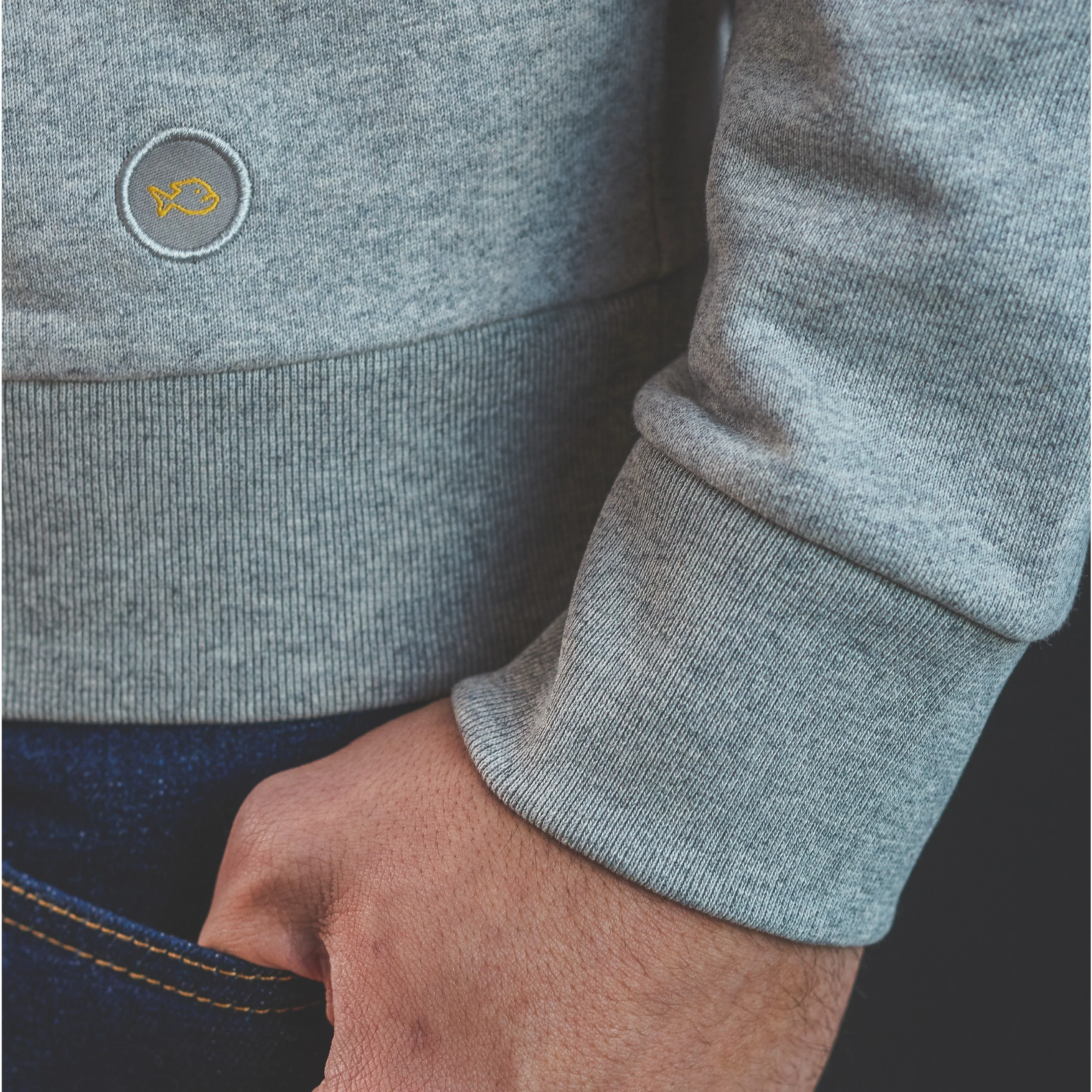 Sweatshirt urban en coton biologique | Gris