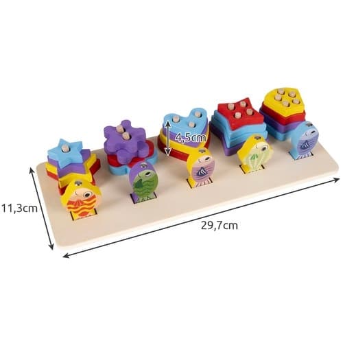 Pedagogisk Fiskespill for Barn – Sorter & Match