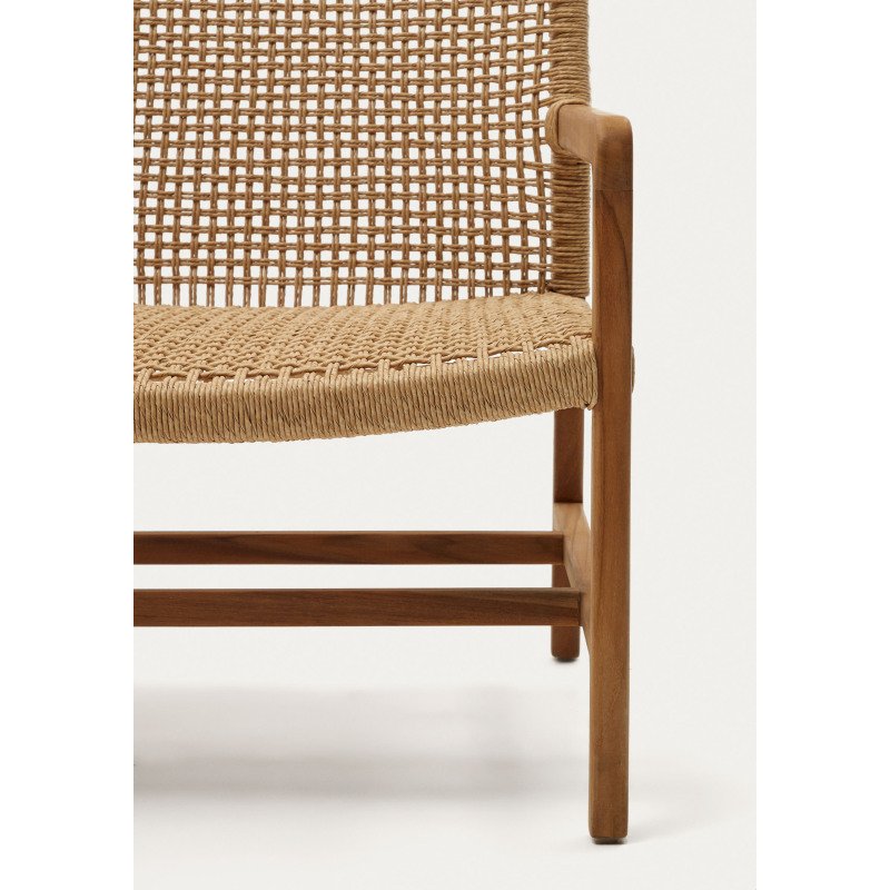Fauteuil Sabolla - corde  - bois de teck massif